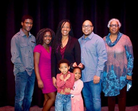 Senior Aaron Garrett(far left) with his family. 