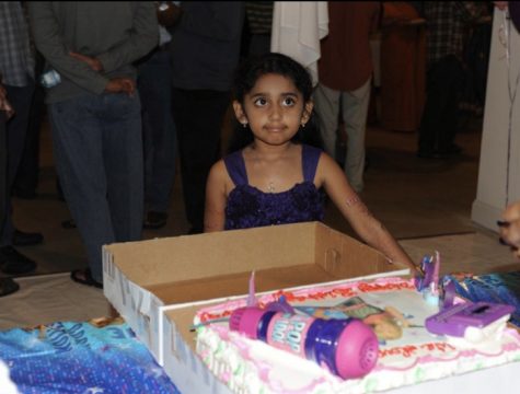 Ridhima Kodali at her 7th Hannah Montana themed birthday party. 