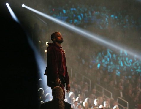 Kanye West performs at the 57th Annual Grammy Awards at Staples Center in Los Angeles on Sunday, Feb. 8, 2015. 