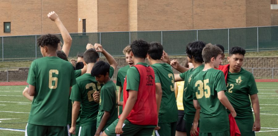 The freshman boys' soccer team ended their regular season with a 7-2-2 record.