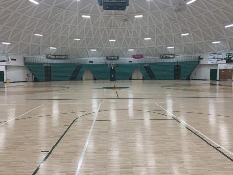 The dome gym at Huron High School.