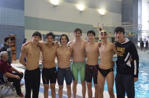 The Huron Men’s Swim and Dive team competed at states held on Mar. 11 and 12 in Holland Aquatic Center.