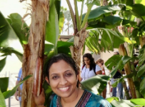 Subhashree Ramadoss is a Physics teacher at Huron High School. If Ms. Ramadoss had one thing she could wish for, other than success for her students, it would be a real banana tree in Michigan. 