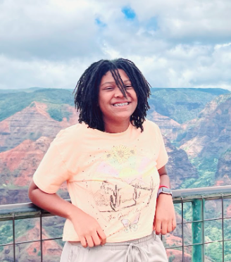 Freshman Faith Weems
at the top of Waimea Canyon in Kauai, Hawaii.
