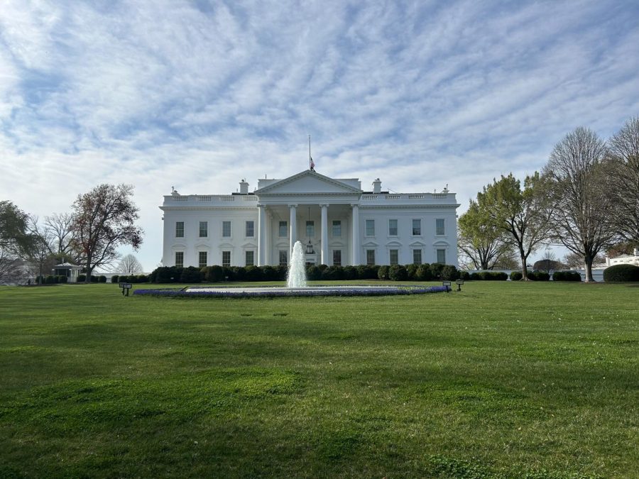 The North Lawn, located in Washington DC. 