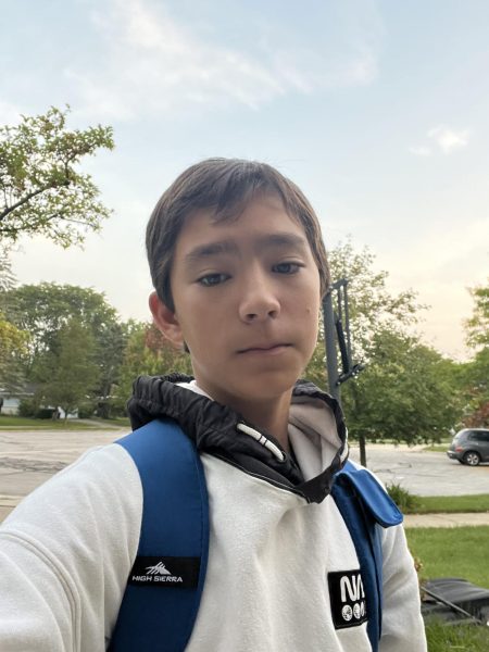 Nesvizhskiy takes a selfie before school. Photo courtesy of Nesvizhskiy.