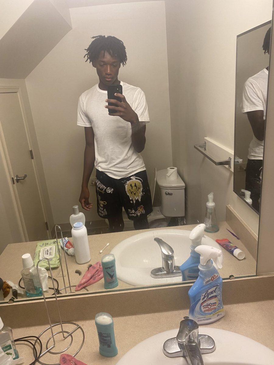 Anthony takes a mirror selfie. Photo courtesy of Anthony.
