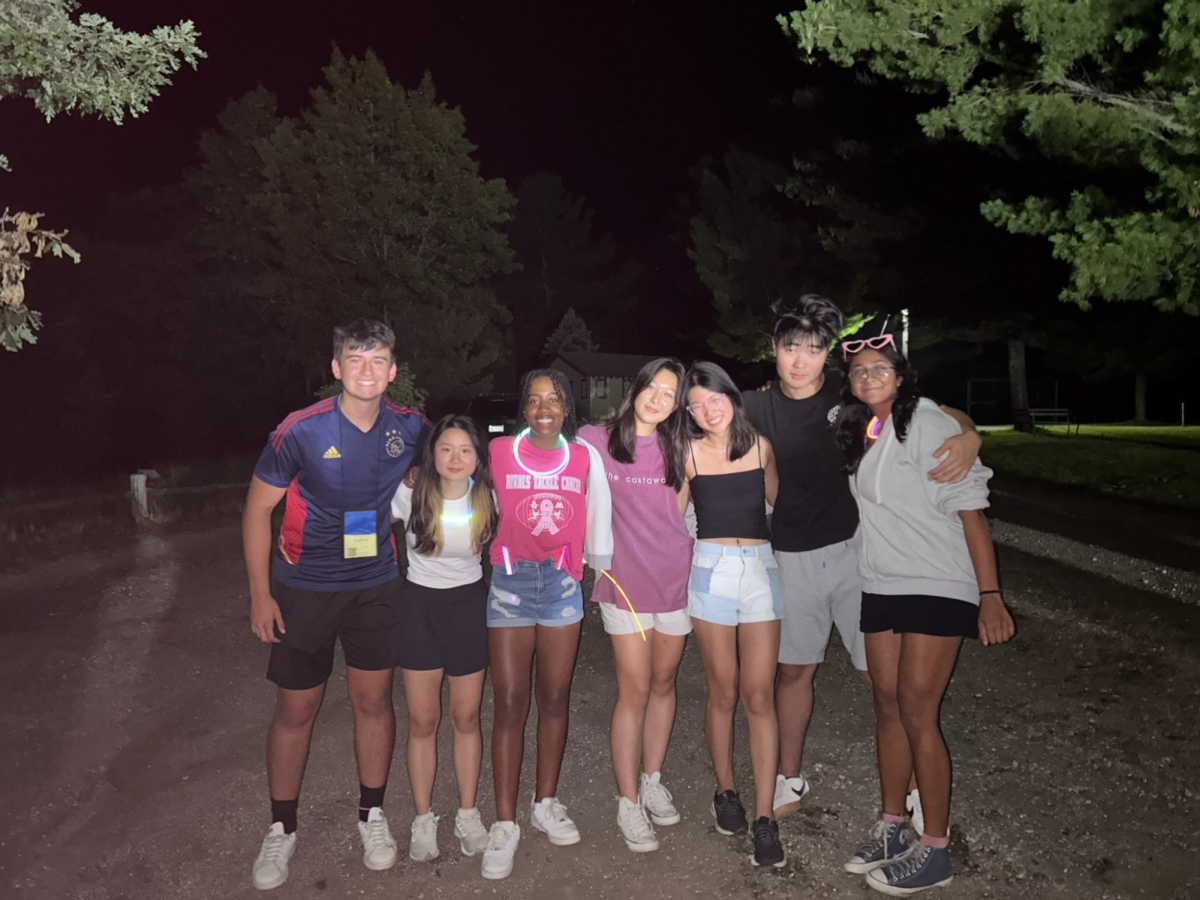 Bok (second from left) with her friends at the Interlochen music camp. Photo courtesy of Bok. 