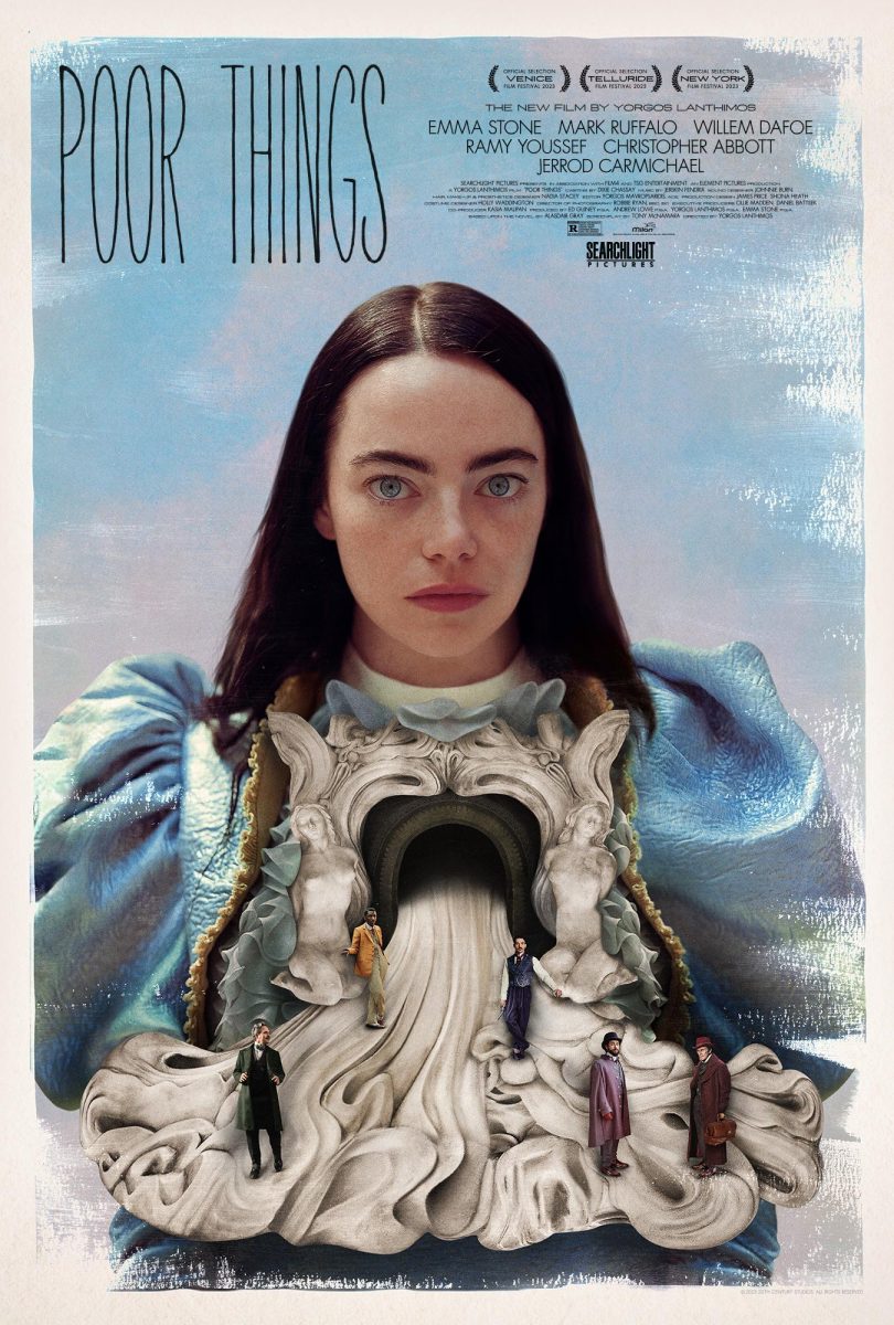 Poor Things, directed by Yorgos Lanthimos, was released on December 8, 2023. Photo courtesy of Searchlight Pictures. 