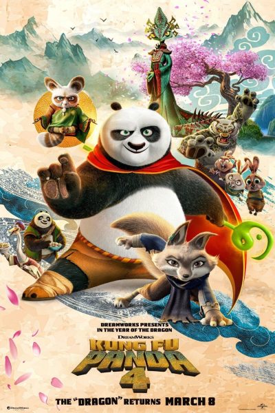 Kung Fu Panda 4, directed by Mike Mitchell, was released on March 8th, 2024.  Photo courtesy of Printerval (Corona). 