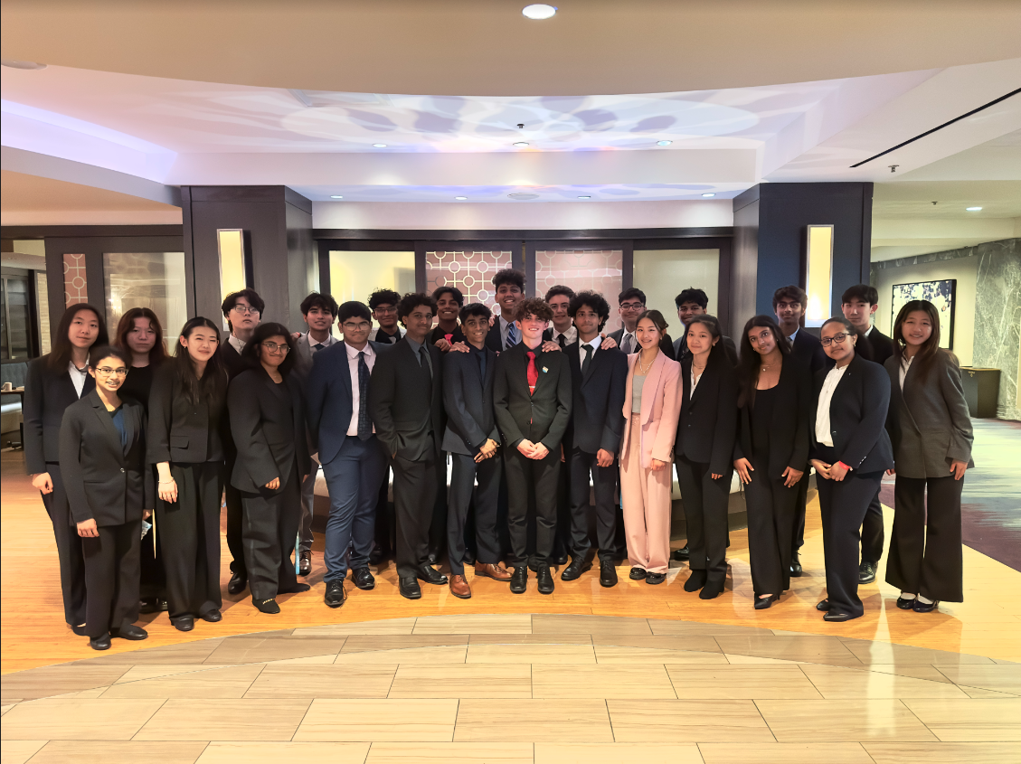 The BPA Nationals attendees pose for a photo. Photo courtesy of Hemanth. 