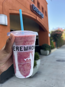 Hailey Bieber's Skin Glaze smoothie from the Erewhon market. Photo in courtesy of Anjali Nadarajah.