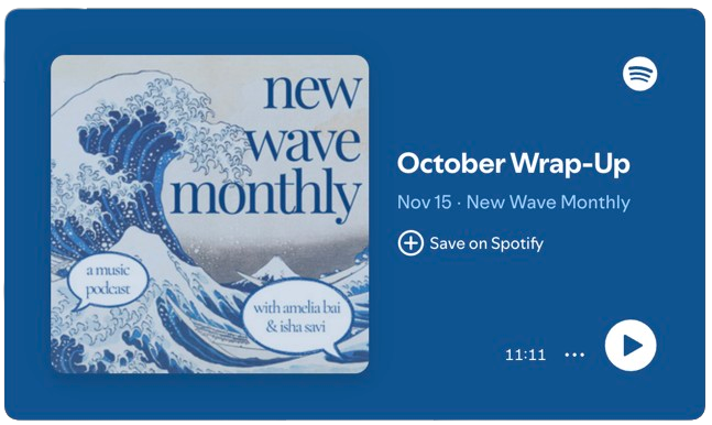 New Wave Monthly: October Wrap-Up