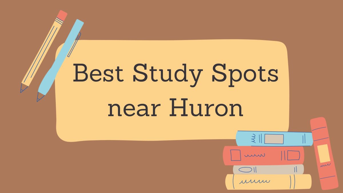 Here are some of the best places within ten minutes of Huron to sit down and get work done. 