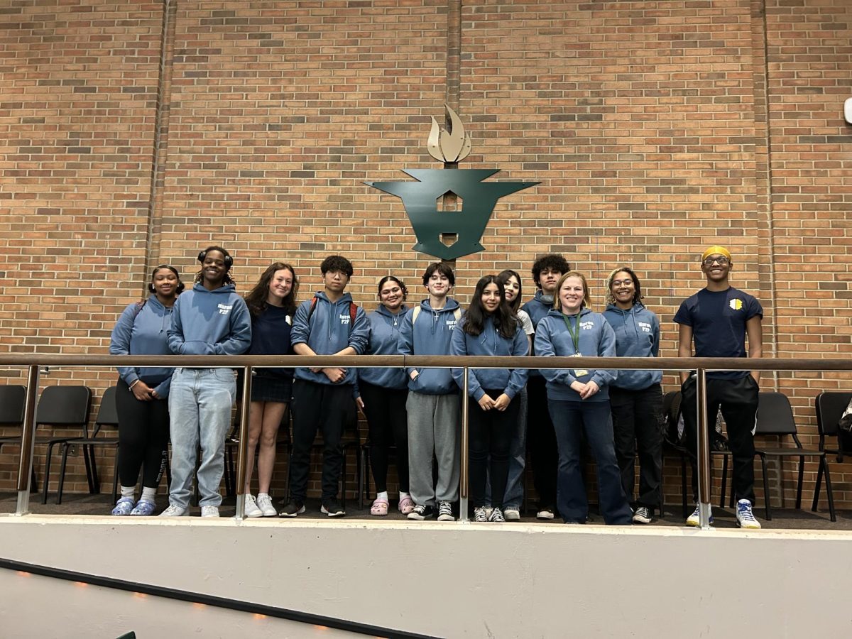 P2P counselors line up during a previous mental health assembly. Photo courtesy of Caitlin Van Cleve.