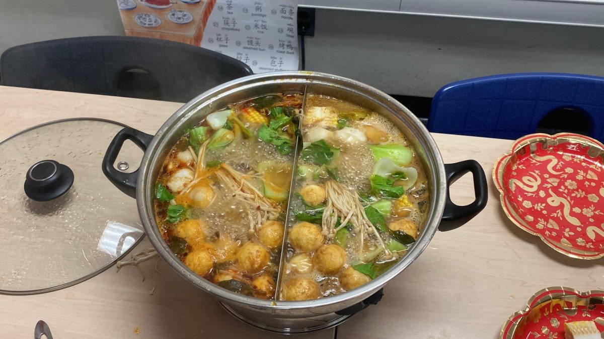 Steam rose as the Hotpot slowly got ready for the students to dive in. 