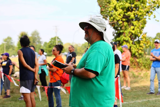 After working with the cross country team for over 30 years, computer science teacher Kevin Behmer announced his retirement from coaching. Photo courtesy of the Men’s Cross Country Team
