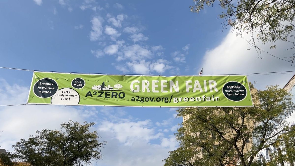The Ann Arbor Green Fair's goal was to raise awareness around sustainability and climate action.