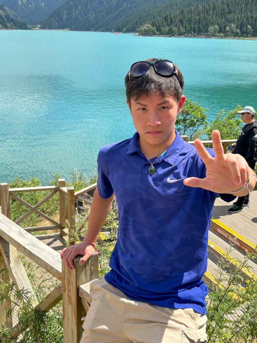 Hu on vacation in China. Courtesy of Hu.