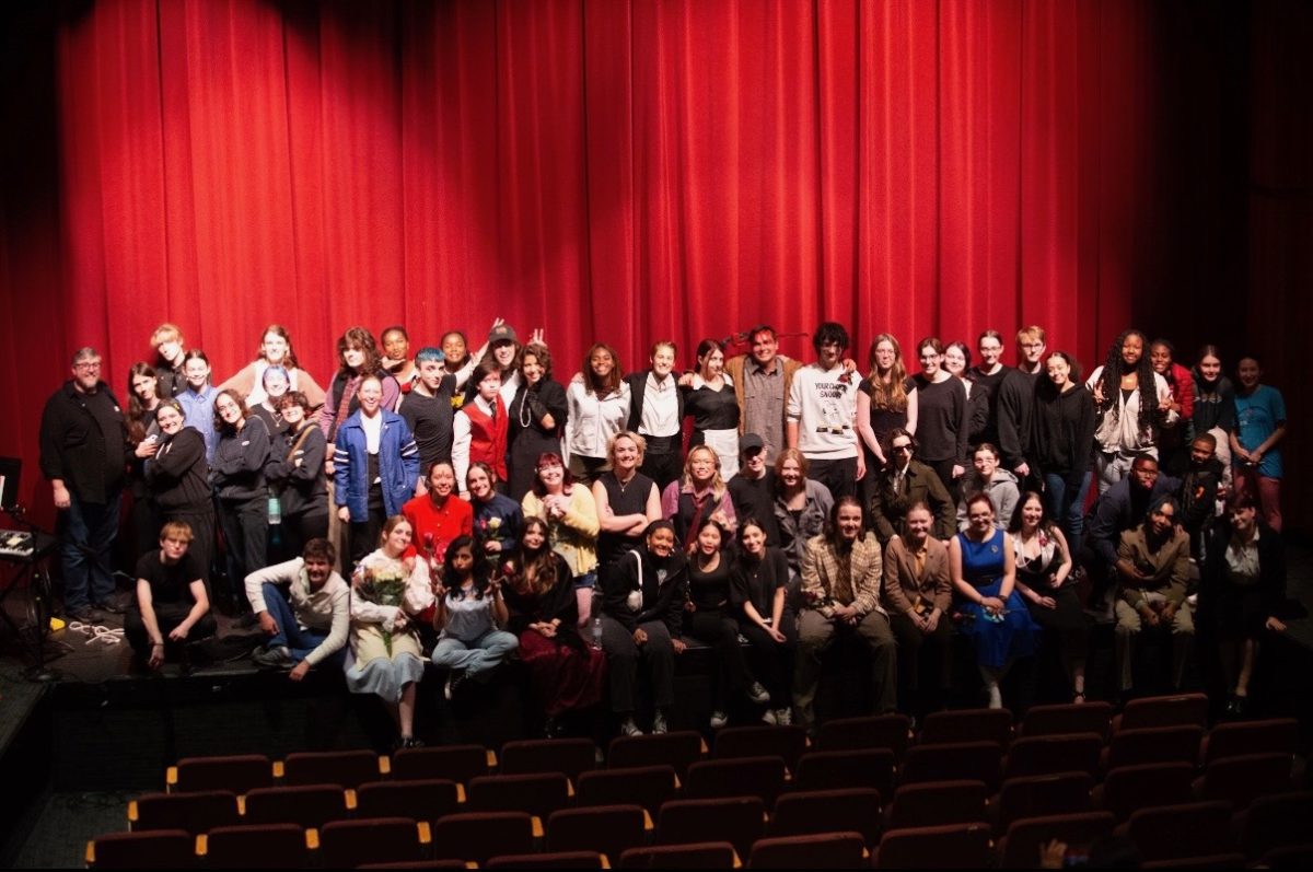 The Huron Players during their fall production of "Clue." Courtesy of Lola Roberts.