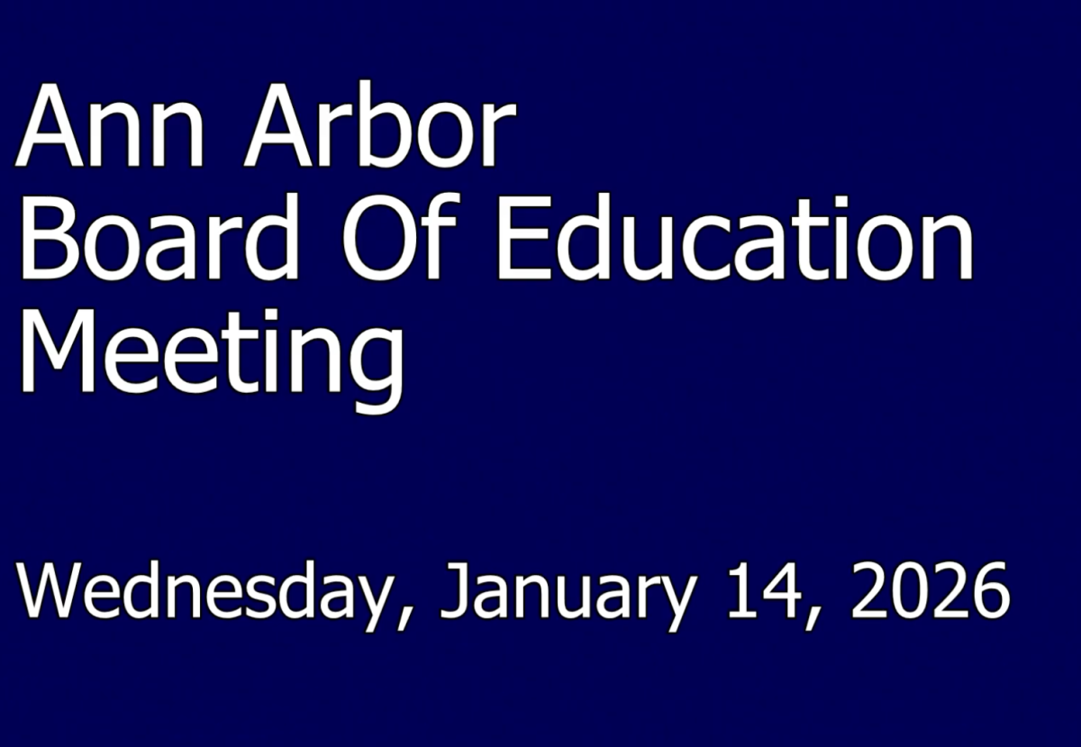Screenshot from the Jan. 14, 2026, Ann Arbor Board of Education meeting video. 
