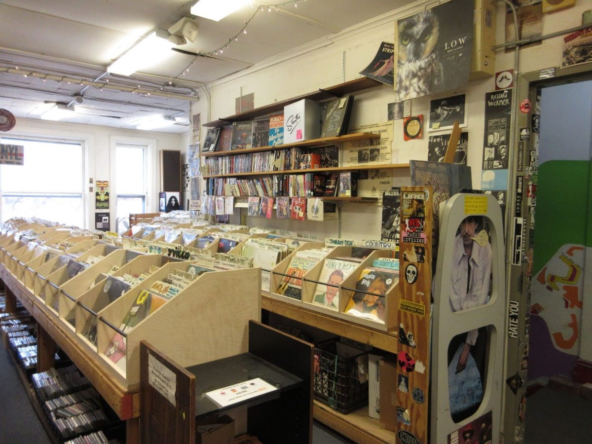 Wazoo Records is a hidden gem of a record store, nestled right by Nickels Arcade. They have an intricate selection of records as well as books and magazines on music, and vintage DVDs. “My favorite thing right now [about Wazoo Records] is the atmosphere of the store,” owner Forest Juziuk said. “The store has been around since 1974, so a lot of what's up is old and hand-picked across the board.”