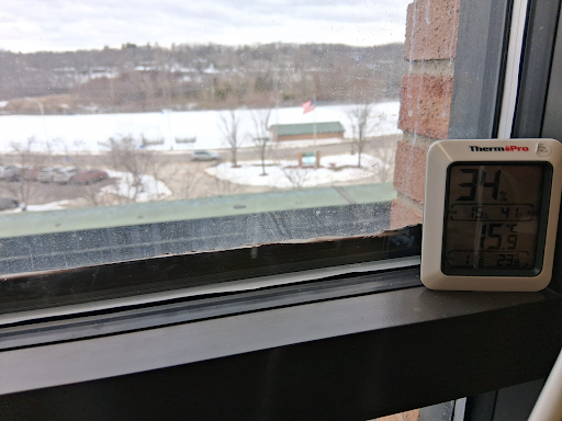 Room 4301, especially the seat right next to the window, is one of the coldest classrooms at Huron High School (HSS).