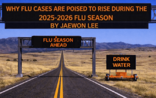 The flu season can cause delays for everyone, showing symptoms like fever and cough. Sleeping well and drinking water can help mitigate the virus.