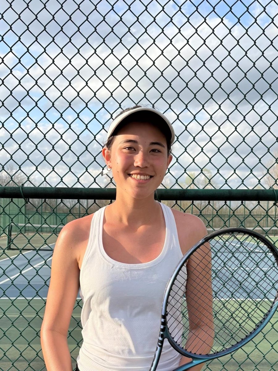 Junior Chloe Lin is currently a co-captain of the Huron Women's Varsity Tennis team. 