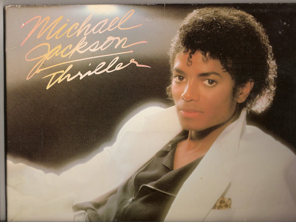 The cover of Michael Jackson's "Thriller," the best-selling album of all time.

“Michael Jackson” by Robert Huffstutter, CC BY-NC 2.0